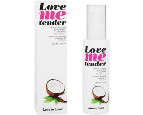 Роспродаж!!! Масажна олія Love To Love - Love Me Tender, Noix De Coco (100 мл) (термін 03.2027)