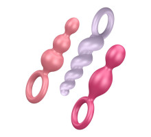 Набір анальних іграшок Satisfyer Plugs colored (set of 3) - Booty Call (м'яте паковання!!!)