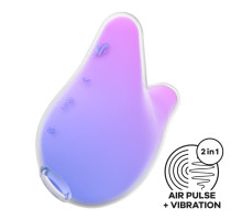 Вакуумний кліторальний стимулятор з вібрацією Satisfyer Mermaid Vibes Violet/Pink, 2 мотори