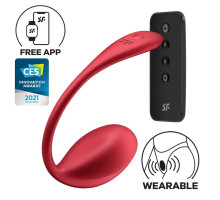 Смарт-віброяйце Satisfyer Shiny Petal Connect App, керування зі смартфона, пульт ДК