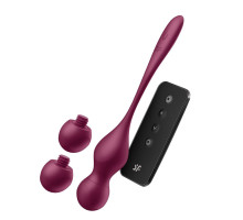Смарт-вагінальні кульки з вібрацією Satisfyer Love Birds Vary Connect App, змінювана маса, пульт ДК