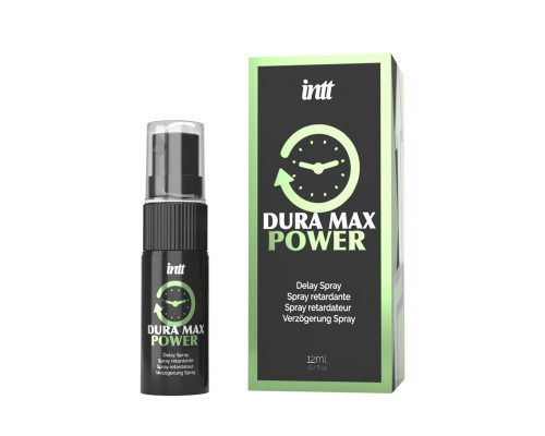 Пролонгатор-спрей Intt Dura Max Power (12 мл) з охолоджувальним ефектом, без лідокаїну, з пантенолом