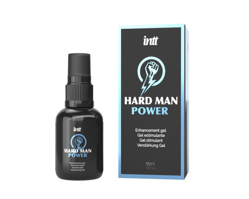 Стимулювальний гель для ерекції Intt Hard Man Power (15 мл), екстракт гінгко білоба, таурин