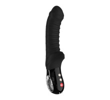 Вібратор для точки G Fun Factory TIGER black, ребристий, підходить для анальної стимуляції