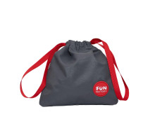 Сумка для секс-іграшок Fun Factory TOYBAG, S, сіра, кисет, 14x14 см