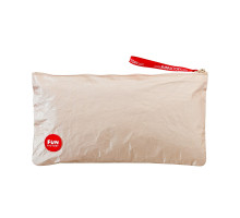 Сумка для секс-іграшок Fun Factory TOYBAG M, золотиста, на блискавці, 25x12 см
