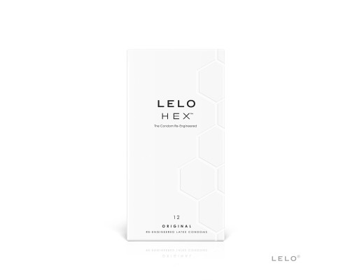Презервативи LELO HEX Condoms Original 12 Pack, тонкі та суперміцні
