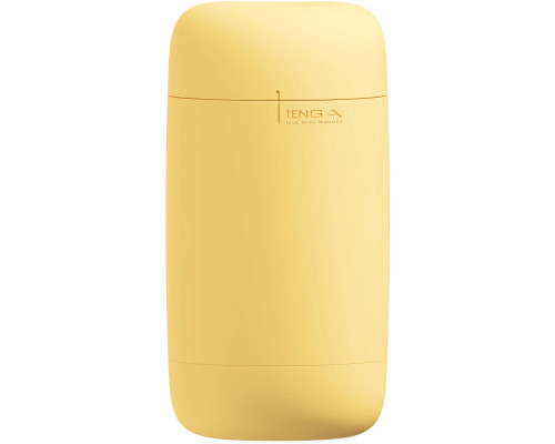 Мастурбатор TENGA PUFFY Custard Yellow, ультрам’який матеріал, багаторазовий, наскрізний