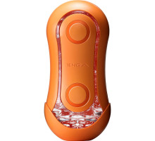 Мастурбатор Tenga Flip Orb — Sunset Orange, з можливістю зміни тиску та стимулювальними кульками всередині