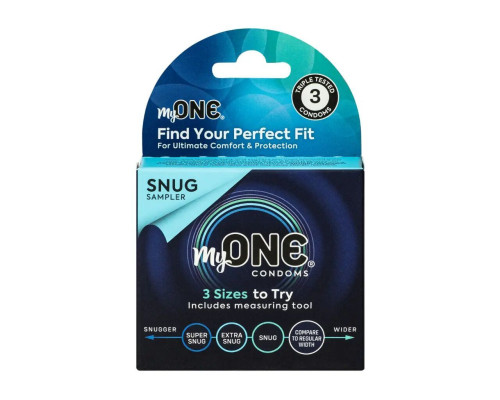 Презервативы MyONE Snug 3 Sampler шт, картонная коробка (мятая упаковка!!!)