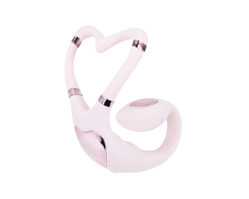 Смарт-вібратор для пар Adrien Lastic Venus + APP, подвійний, можна носити під одягом, 10 режимів