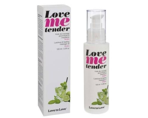 Розпродаж!!! Масажна олія Love To Love - Love Me Tender, Mojito (100 мл) (термін 03.2027)