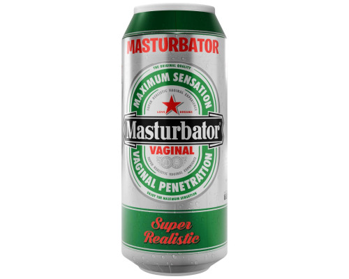 Мастурбатор-вагіна Alive Heineken Vagina II у вигляді банки пива, реалістичний