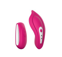 Вібратор у трусики Liebe Panty Vibe Recargable Cerise, нагрів до 39 °C, пульт, трусики S-M в комплекті