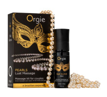 Набір для перлинного масажу Orgie – Pearls Lust Massage (30 мл), силіконовий гель, намисто
