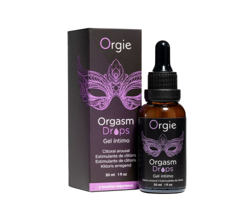 Збуджувальні краплі для клітора Orgie Orgasm Drops, 30 мл, ефект розігріву та охолодження