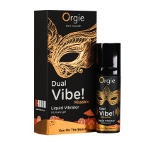 Рідкий вібратор Orgie Dual Vibe! Sex On The Beach Kissable Liquid Vibrator, 15 мл