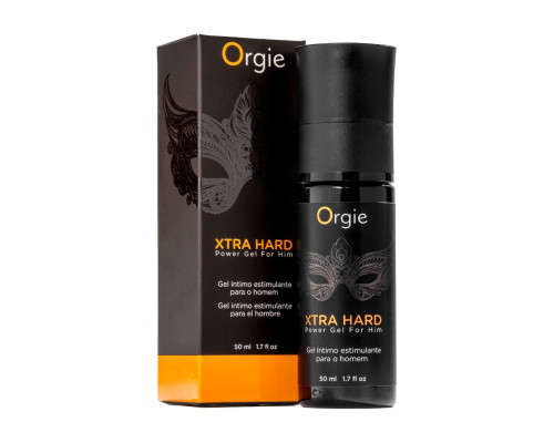 Гель для стимуляції члена Orgie Xtra Hard Power Gel For Him, 50 мл, розігріває, посилює ерекцію