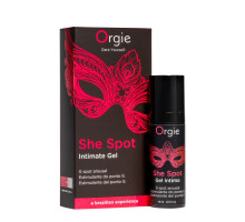 Гель для стимуляції точки G Orgie She Spot Intimate Gel, 15 мл, тепло-холод, ефект вібрації