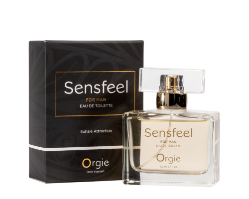Чоловічі парфуми з феромонами Orgie – Sensfeel for Man (50 мл), цитрусово-деревний аромат