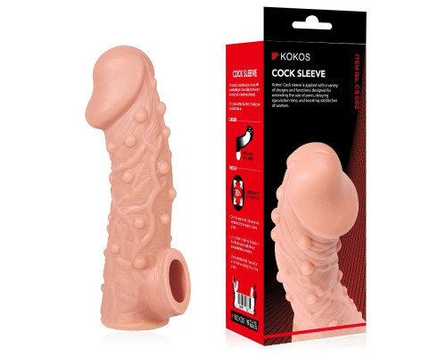 Насадка на член Kokos Cock Sleeve CS 002 M (мятая упаковка!!!)