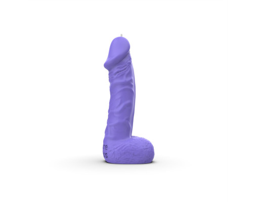 Свічка у вигляді члена Pure Bliss BIG Violet 18 см