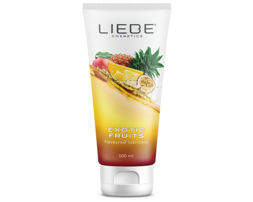 Розпродаж!!! Лубрикант на водній основі Liebe Lubricant Exotic Fruits 100 мл (термін 05.2025)