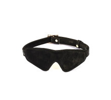 Маска на очі Liebe Seele Boudoir Amor Blindfold Black, щільне прилягання, оксамитовий фініш