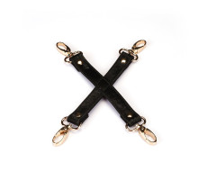 Хрестовина для фіксації Liebe Seele Boudoir Amor Pink Hogtie Black, на карабінах