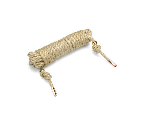 Натуральна мотузка для шибарі Liebe Seele Shibari 5M Rope Hemp, джут, 5 метрів