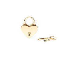 Замочок-сердечко Liebe Seele Heart Shape Padlock Gold (2 шт), універсальний