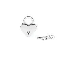 Замочок-сердечко Liebe Seele Heart Shape Padlock Silver (2 шт), універсальний