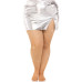 Колготки Leg Avenue Rhinestone micro net tights Plus size Caramel, дрібна сітка, стрази
