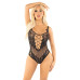 Боді зі стразами Leg Avenue Rhinestone Net and Lace Bodysuit One Size, Black