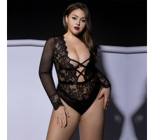 Боді JSY P61139 Black Plus Size