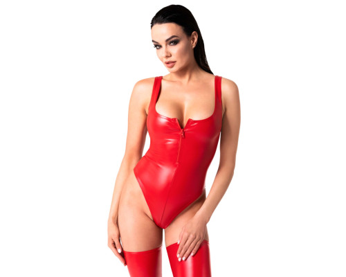 Боді Noir Handmade F352 Red powerwetlook body - M