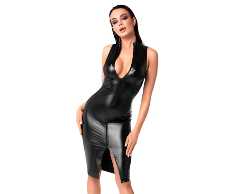 Сукня Noir Handmade F337 Powerwetlook midi dress - 3XL