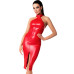 Сукня Noir Handmade F354 Red powerwetlook dress - XXL