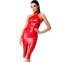 Сукня Noir Handmade F354 Red powerwetlook dress - 3XL