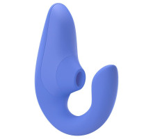 Вагінально-кліторальний стимулятор Womanizer Blend Vibrant Blue, вібрація + вакуум, 2 мотори
