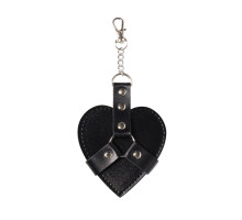 Брелок на карабіні для ключів Art of Sex Chained Heart, Чорний