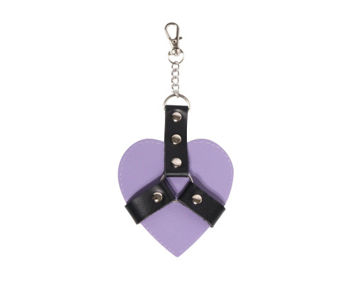 Брелок на карабіні для ключів Art of Sex Chained Heart, Лаванда