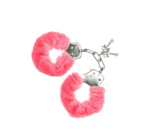 Наручники S Pleasures Furry Cuffs Pink (м'ята упаковка!!!)