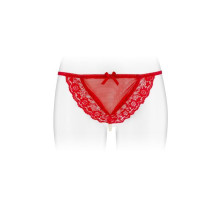 Трусики-стрінги з перлинною ниткою Fashion Secret KATIA Red
