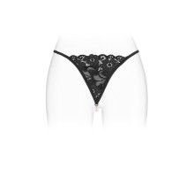 Трусики-стрінги з перлинною ниткою Fashion Secret VENUSINA Black