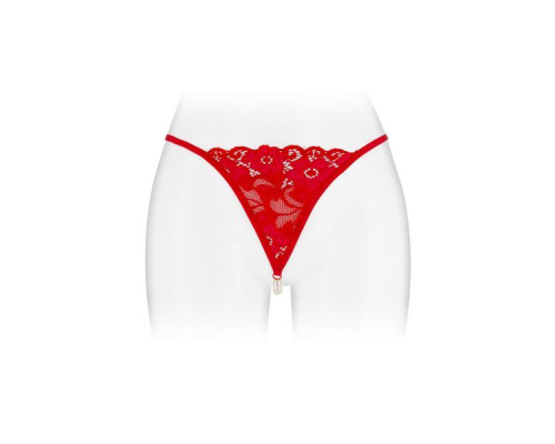 Трусики-стрінги з перлинною ниткою Fashion Secret VENUSINA Red
