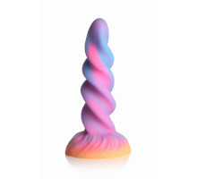 Фентезійний фалоімітатор Creature Cocks Glow-in-the-Dark Unicorn Dildo, світиться в темряві, 20,6 см