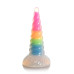 Фентезійний фалоімітатор Creature Cocks Luminescent Rainbow Silicone Dildo, світиться в темряві, 19,6 см