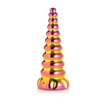 Фентезійний скляний фалоімітатор Creature Cocks Twilight Rainbow Glass Dildo, 16 см