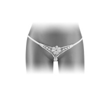 Трусики-стрінги з доступом Fashion Secret DANUTA White
